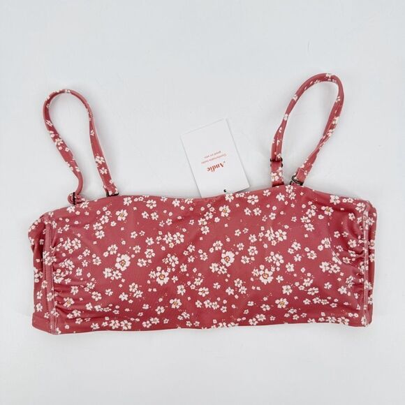 Andie Swim The Bora Bora Bikini Top In Ditsy Floral Size Medium NWT - Picture 2 of 6